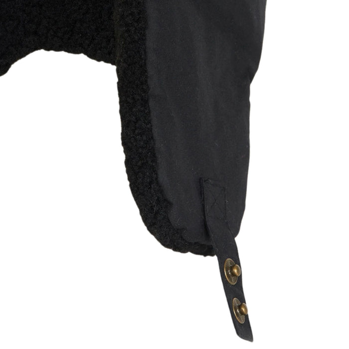 Barbour Morar Waxed Trapper Hat - Black