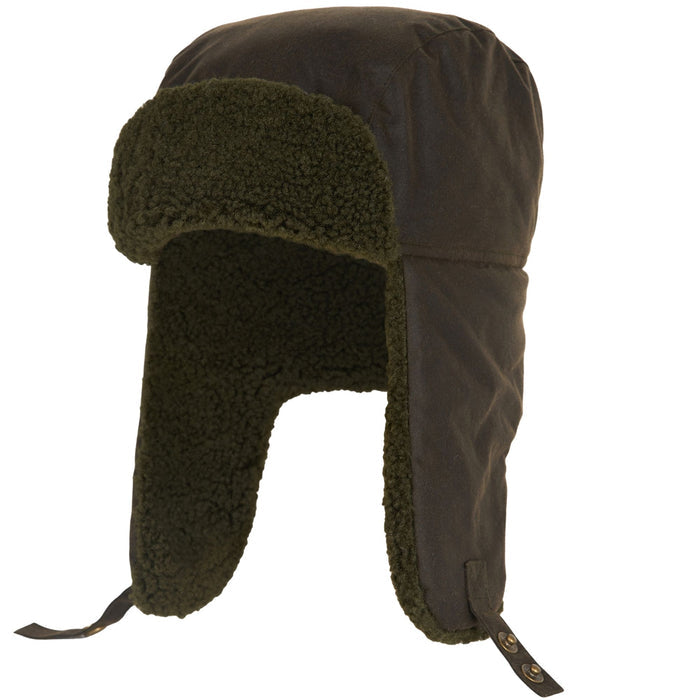 Barbour Morar Waxed Trapper Hat - Olive