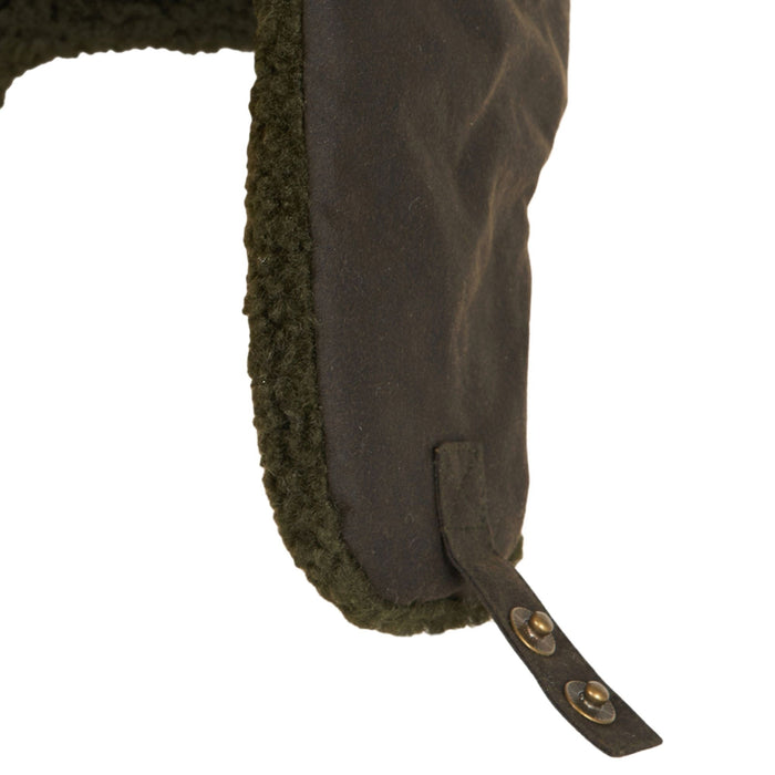 Barbour Morar Waxed Trapper Hat - Olive