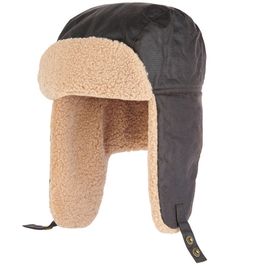 Barbour Morar Waxed Trapper Hat - Rustic