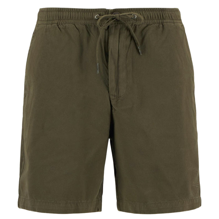 Barbour Washed Oxford Relaxed Shorts - Uniform Green