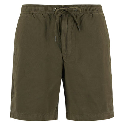 Barbour Washed Oxford Relaxed Shorts - Uniform Green