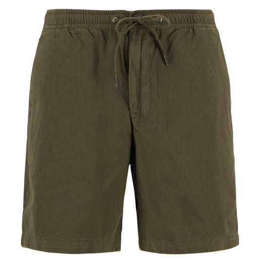Barbour Washed Oxford Relaxed Shorts - Uniform Green