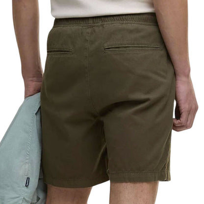 Barbour Washed Oxford Relaxed Shorts - Uniform Green