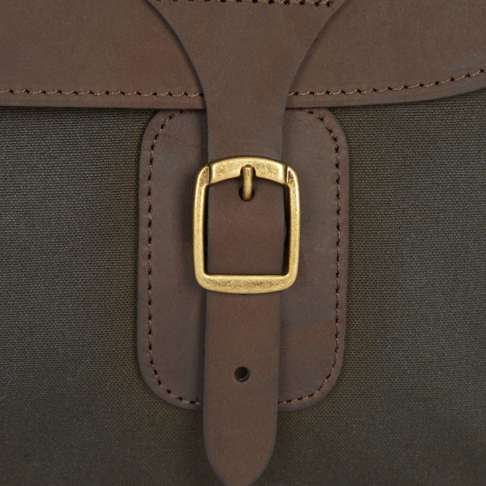 Barbour Wax Leather Briefcase - Olive