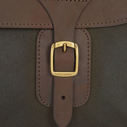 Barbour Wax Leather Briefcase - Olive