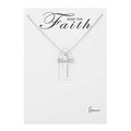 Believe Cross Necklace 18"L