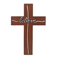Believe Word Cross 12.75"H