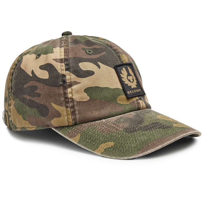 Belstaff Phoenix Camo Patch Cap - Camo Green