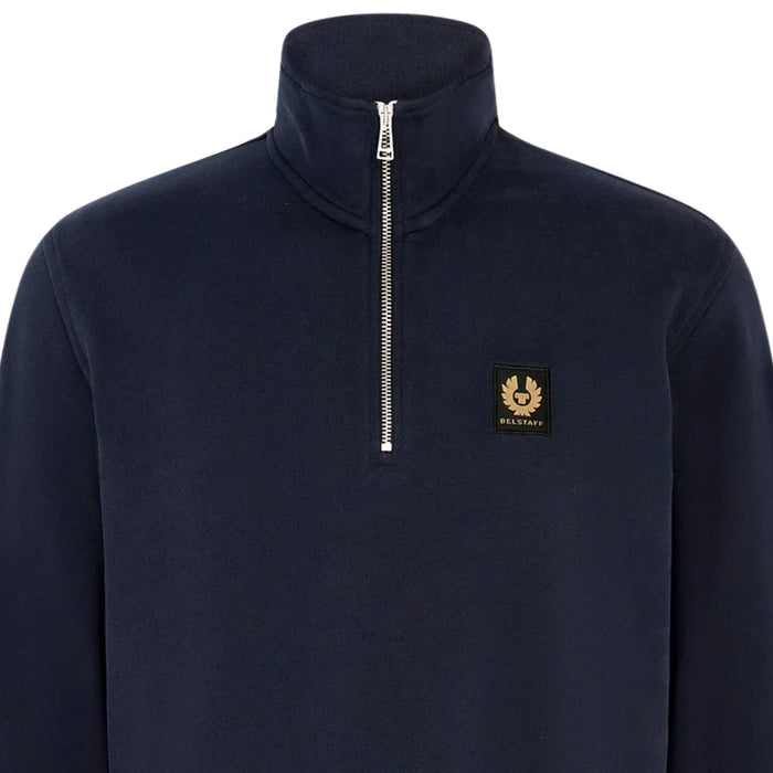 Belstaff Quarter Zip Sweatshirt - Dark Ink