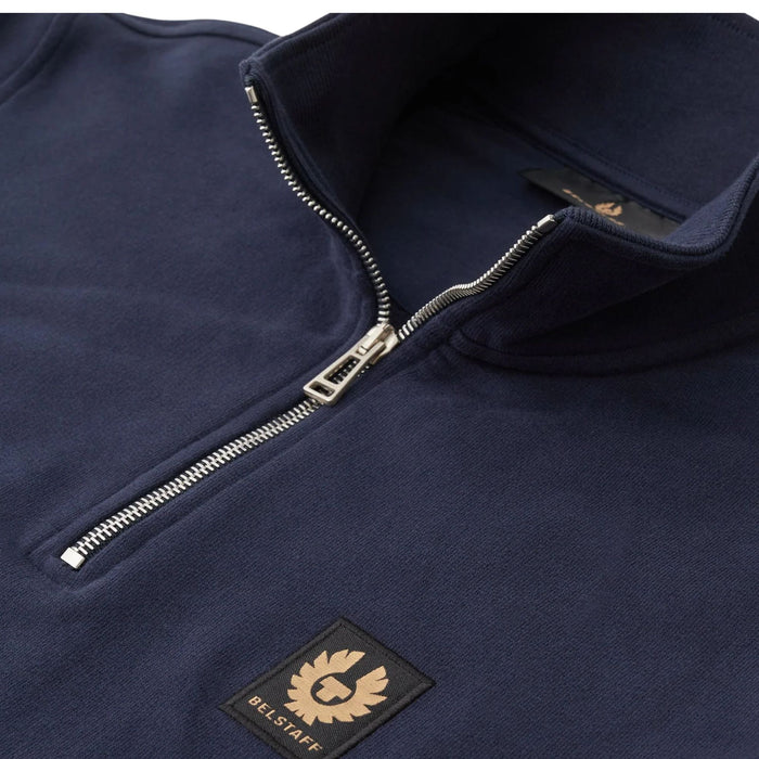 Belstaff Quarter Zip Sweatshirt - Dark Ink