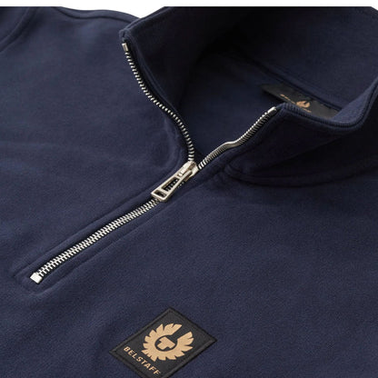 Belstaff Quarter Zip Sweatshirt - Dark Ink