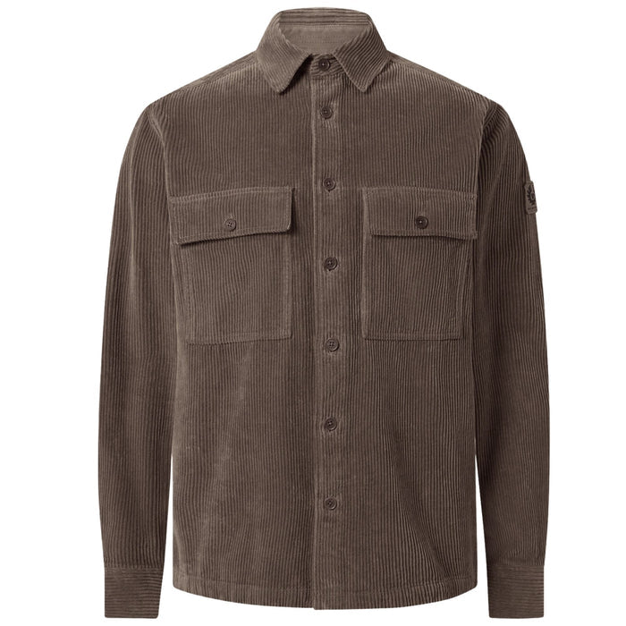 Belstaff Ravine Cotton Corduroy Shirt - Olive
