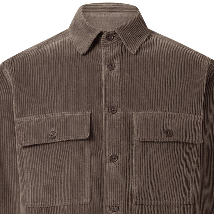 Belstaff Ravine Cotton Corduroy Shirt - Olive