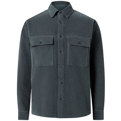Belstaff Ravine Cotton Corduroy Shirt - Petrol