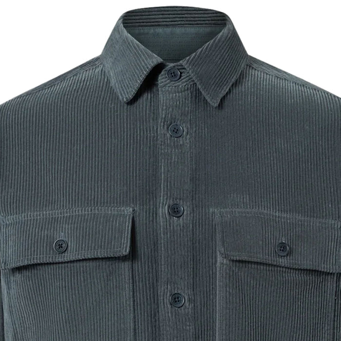 Belstaff Ravine Cotton Corduroy Shirt - Petrol