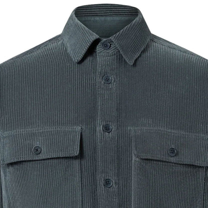 Belstaff Ravine Cotton Corduroy Shirt - Petrol