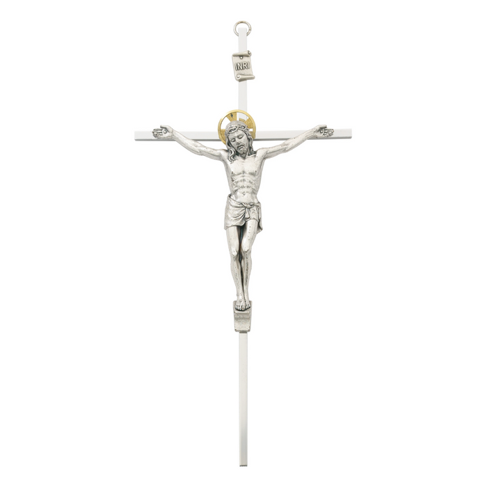 Benedict Crucifix - 10" Silver Crucifix, Boxed