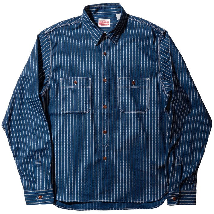 Big John Denim Railroad Shirt - Indigo