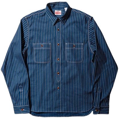 Big John Denim Railroad Shirt - Indigo