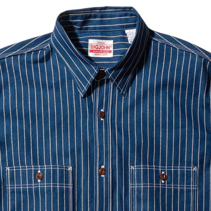 Big John Denim Railroad Shirt - Indigo