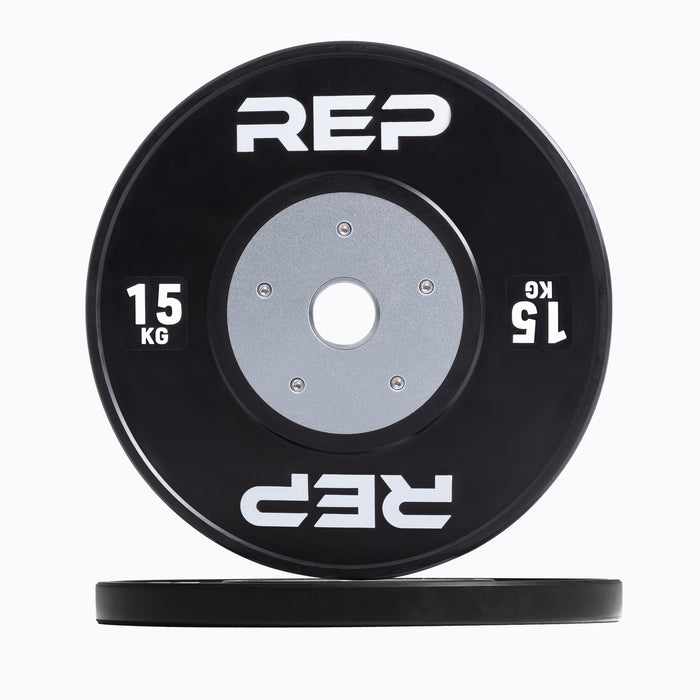 REP Fitness Black Competition Bumper Plate 15kg