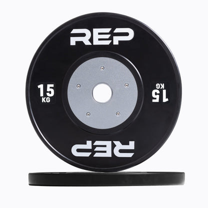 REP Fitness Black Competition Bumper Plate 15kg