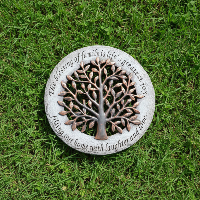 Blessing of Family Garden Stone 12" | Roman