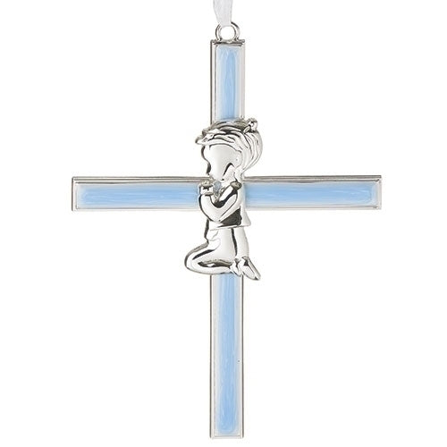 Blue Boy Cross 6"H