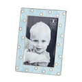 Blue Polka Dot Frame 7.25"H