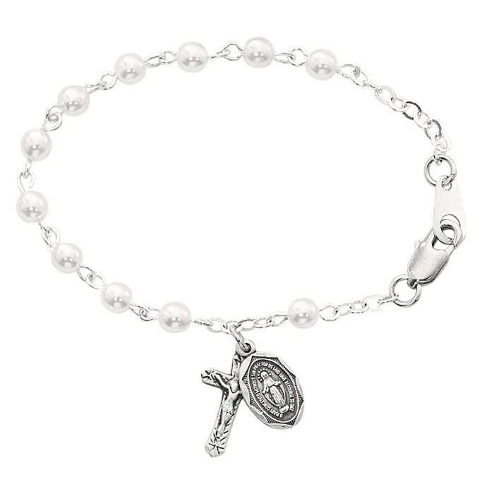 Bracelet - 5 12in Imitation Pearl Baby Bracelet