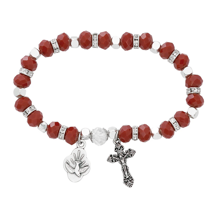 Bracelet - Adult Red Holy Spirit Stretch Bracelet