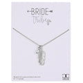 Bride Tribe Feather Necklace 16"L