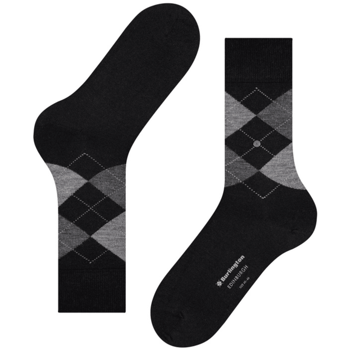 Burlington Socks Edinburgh Socks - Black