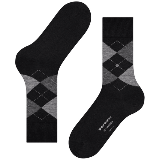 Burlington Socks Edinburgh Socks - Black