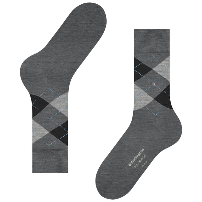 Burlington Socks Edinburgh Socks - Grey Mix