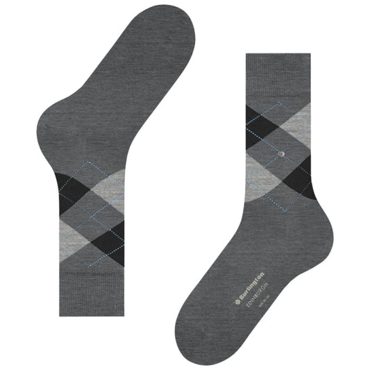 Burlington Socks Edinburgh Socks - Grey Mix