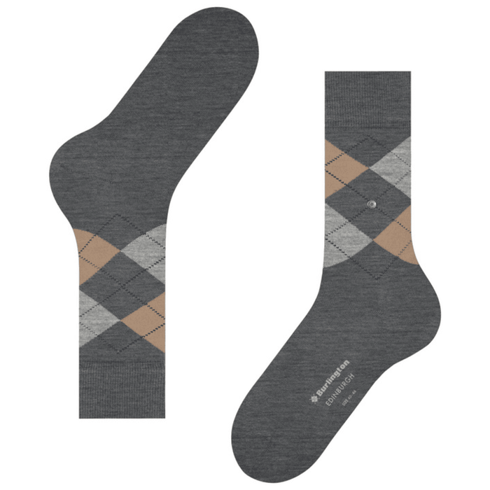 Burlington Socks Edinburgh Socks - Grey