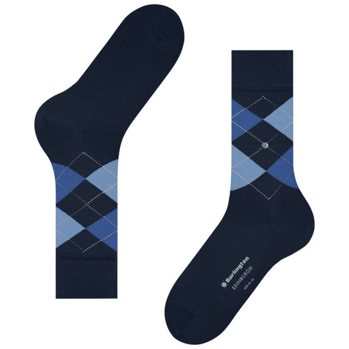 Burlington Socks Edinburgh Socks - Navy/Blue