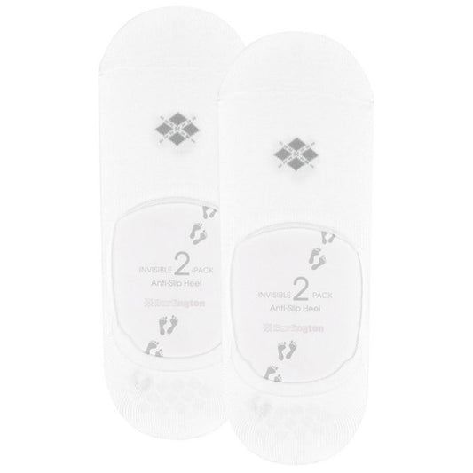 Burlington Socks Everyday 2-Pack Men No Show Socks - White