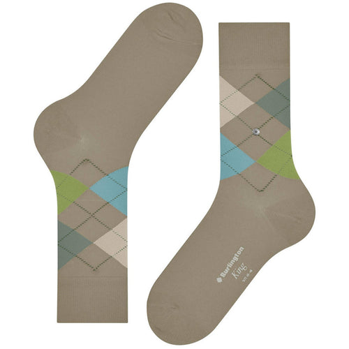 Burlington Socks King Socks - Beige/Green