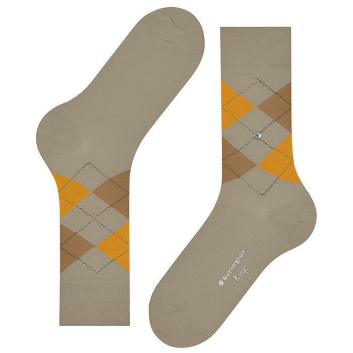 Burlington Socks King Socks - Beige/Yellow