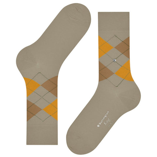 Burlington Socks King Socks - Beige/Yellow