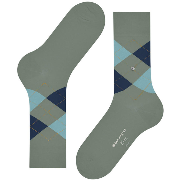 Burlington Socks King Socks - Blue Mix