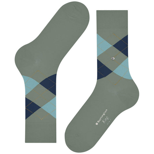 Burlington Socks King Socks - Blue Mix