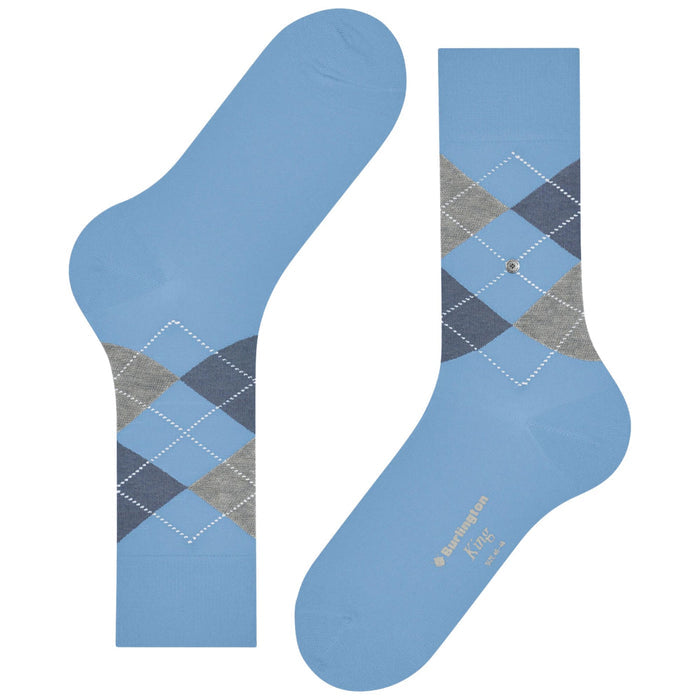 Burlington Socks King Socks - Blue Mix