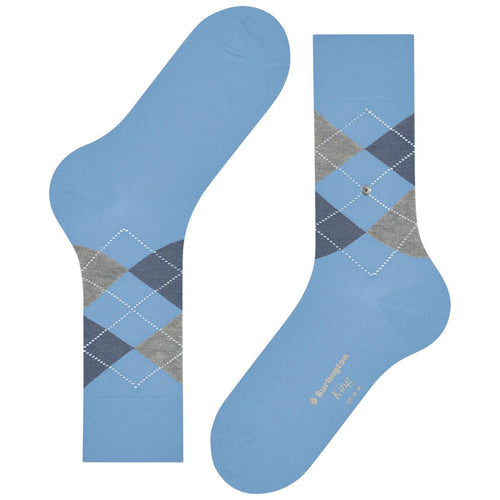 Burlington Socks King Socks - Blue Mix