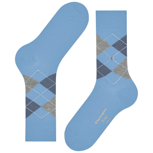 Burlington Socks King Socks - Blue Mix