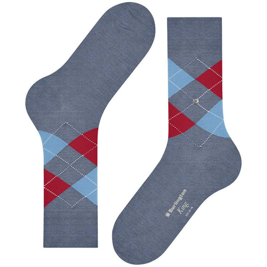 Burlington Socks King Socks - Blue Red