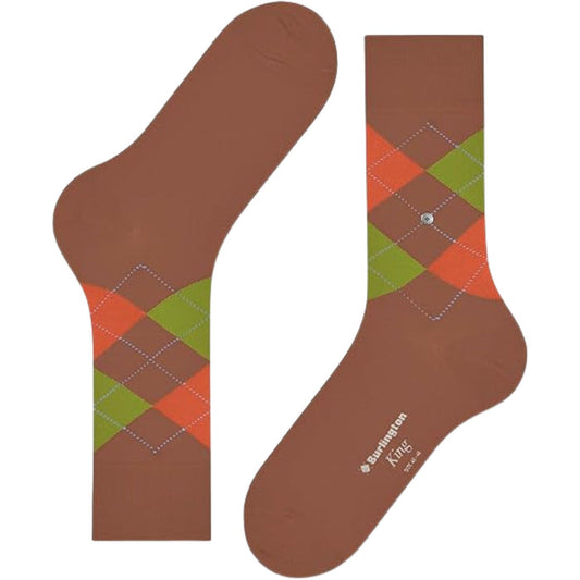 Burlington Socks King Socks - Brown/Green